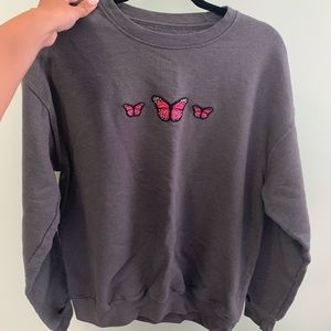 Butterfly crewneck